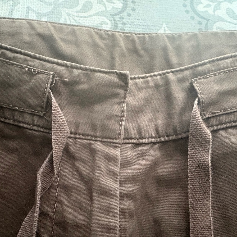 J. Jill Brown Drawstring Cotton Shorts - Picture 10 of 12
